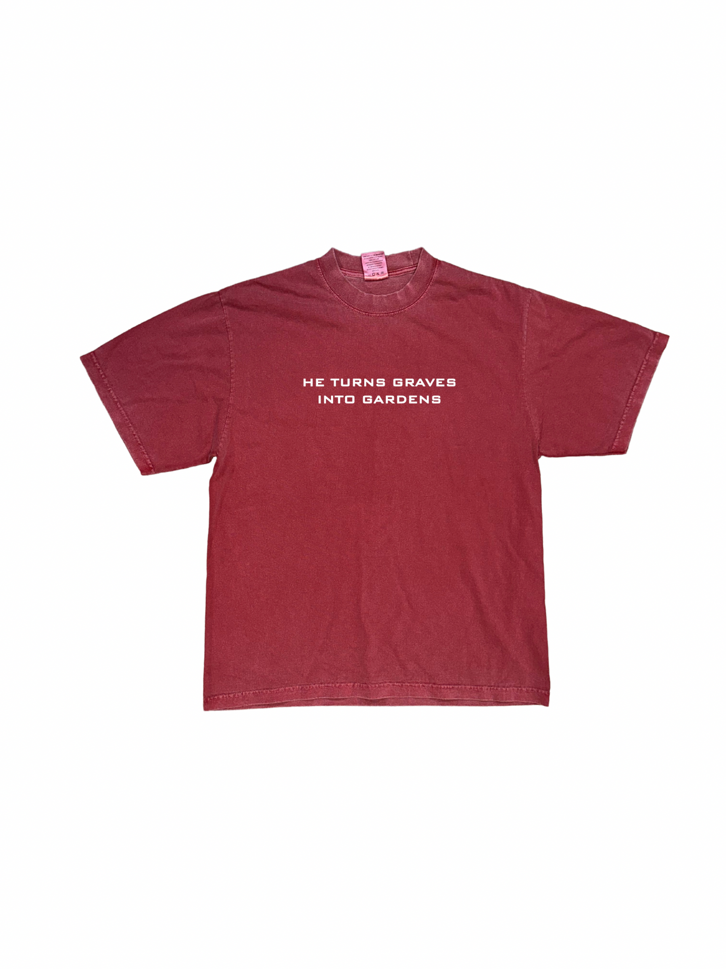 He Turns Graves Into Gardens Oversized Heavyweight T-shirt